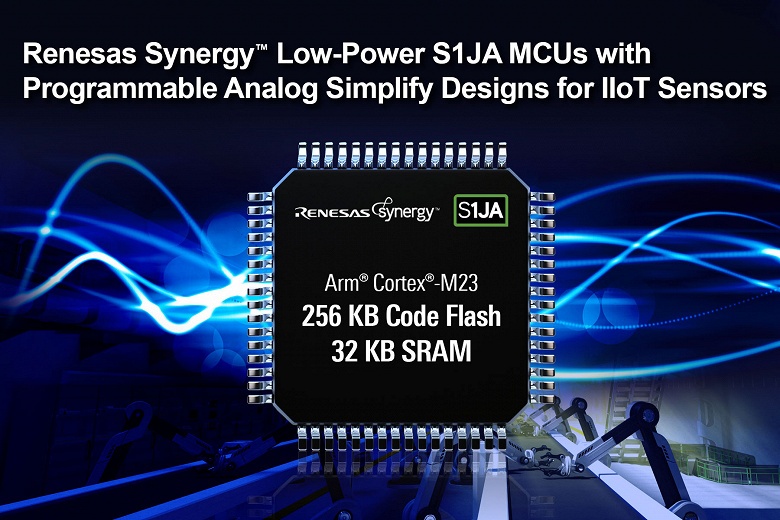 Наличие программируемых аналоговых блоков упрощает использование микроконтроллеров Renesas Synergy S1JA с пониженным энергопотреблением в приборах IoT