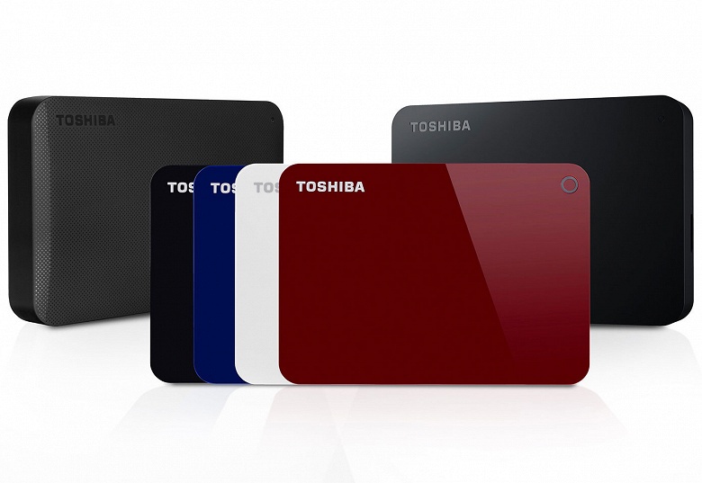 Семейство внешних HDD Toshiba Canvio пополнили модели объемом 4 ТБ