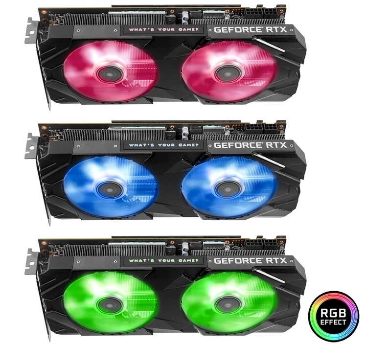 Видеокарты KFA2 GeForce RTX 2070 EX и EXOC оснащены подсветкой