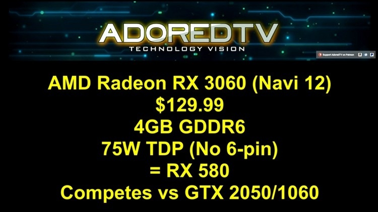 AMD Radeon RX 3080 (Navi): прямой конкурент GeForce RTX 2070 всего за 9