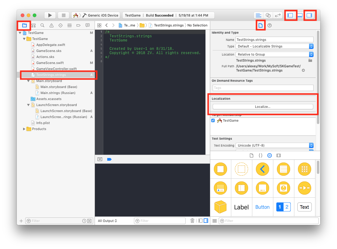 Интернационализация (локализация) в XCode (iOS-macOS) - 7 Интернационализация (локализация) в XCode (iOS-macOS) - 7