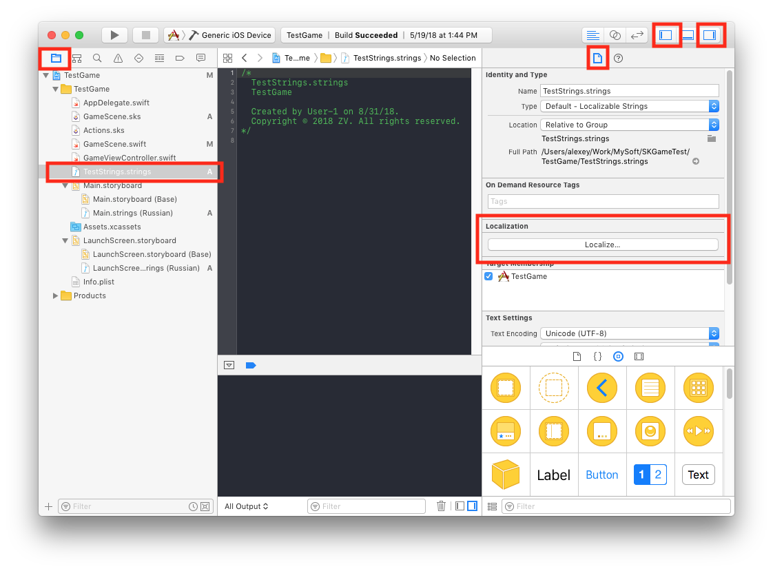 Интернационализация (локализация) в XCode (iOS-macOS) - 7
