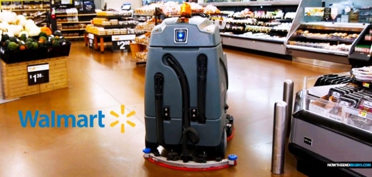 В магазинах Walmart в январе появятся автономные роботы-уборщики