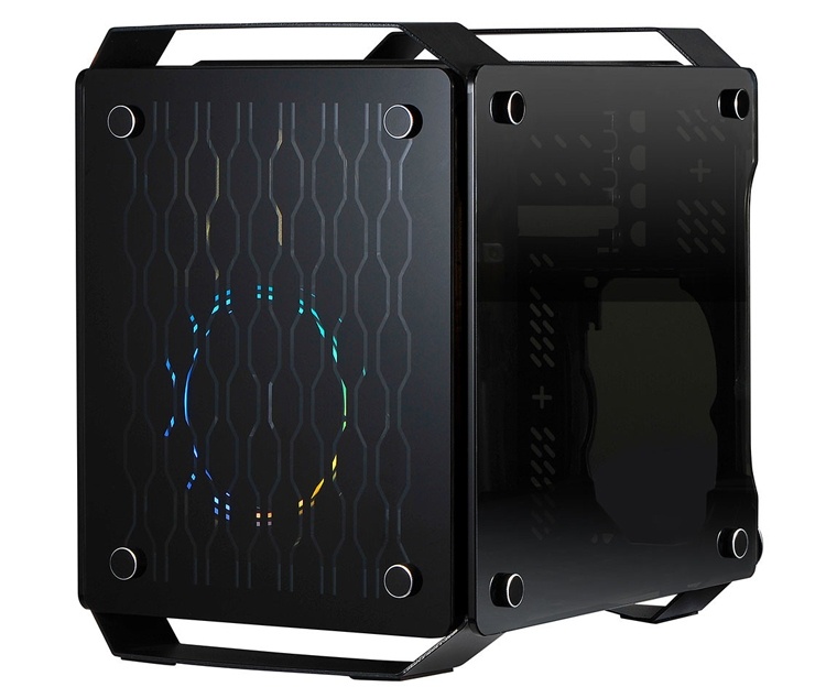 X2 Spartan 716: корпус с панелями из закалённого стекла для компактного ПК X2 Spartan 716: корпус с панелями из закалённого стекла для компактного ПК