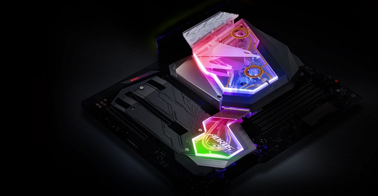 Gigabyte Z390 Aorus Xtreme WaterForce — топовая системная плата с водоблоком, качественной аудиоподсистемой и широким набором портов - 1 Gigabyte Z390 Aorus Xtreme WaterForce — топовая системная плата с водоблоком, качественной аудиоподсистемой и широким набором портов