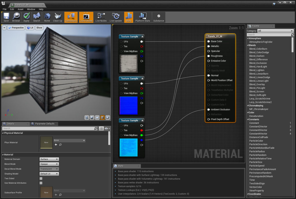 Модульный Sci-Fi уровень на UE4: вдохновляемся Ностромо и Серенити - 18 Модульный Sci-Fi уровень на UE4: вдохновляемся Ностромо и Серенити - 18