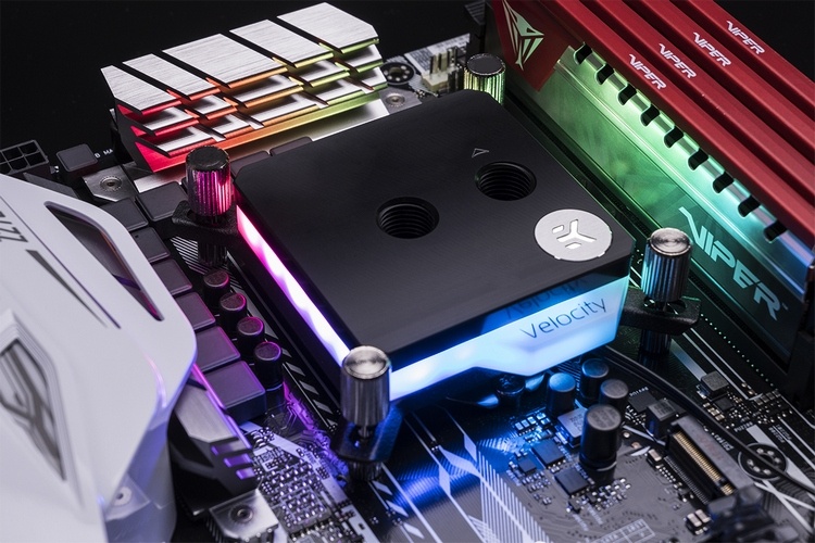 EK Water Blocks представила водоблоки Velocity D-RGB с разноцветной подсветкой