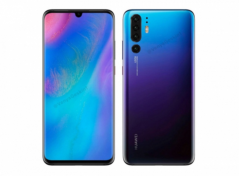 Смартфон Huawei P30 Pro впервые предстал на качественном правдоподобном изображении. Да, он всё-таки получит вырез в экране