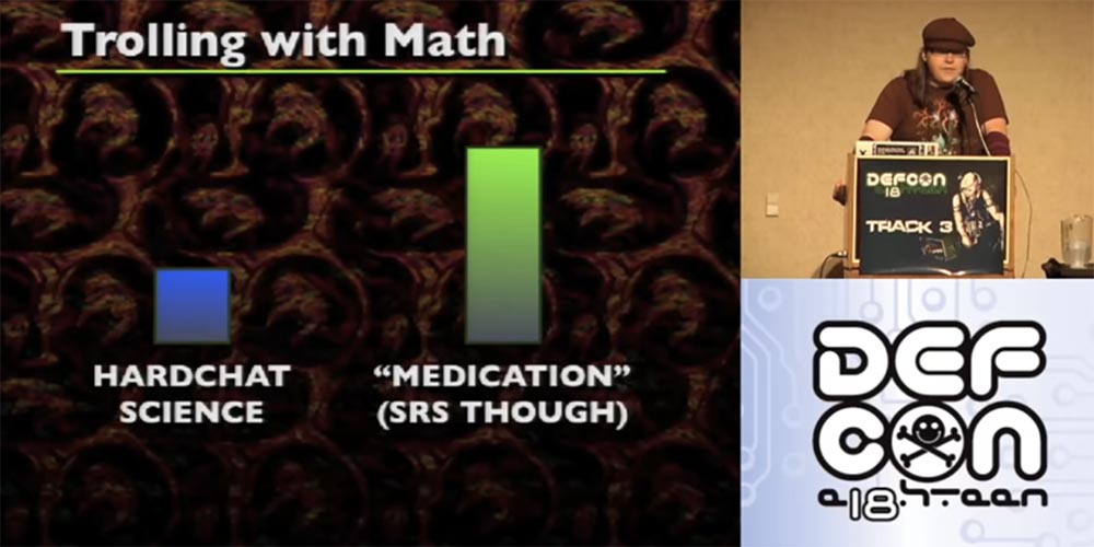 Конференция DEFCON 18. Троллим реверс-инжиниринг с помощью математики - 3 Конференция DEFCON 18. Троллим реверс-инжиниринг с помощью математики - 3