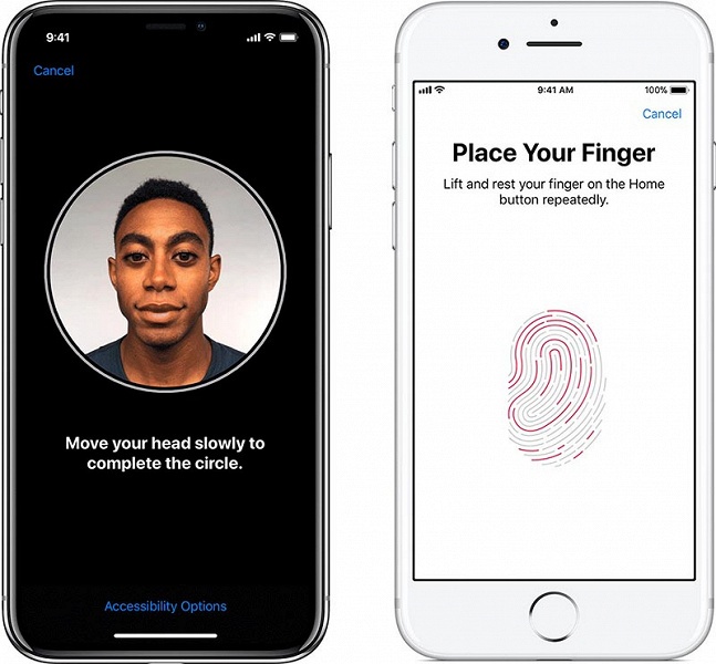 Apple работает над iPhone с поддержкой Face ID и Touch ID одновременно