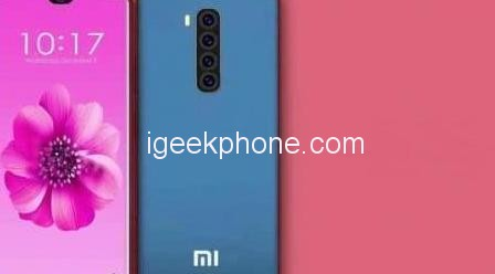 Новый рендеры Xiaomi Mi 9 демонстрируют четверную камеру и экран с челкой