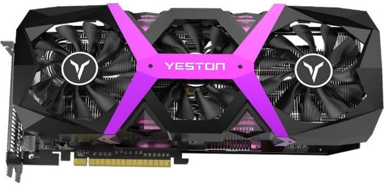 Yeston представила сиреневенькую видеокарту Radeon RX 590 Game Ace