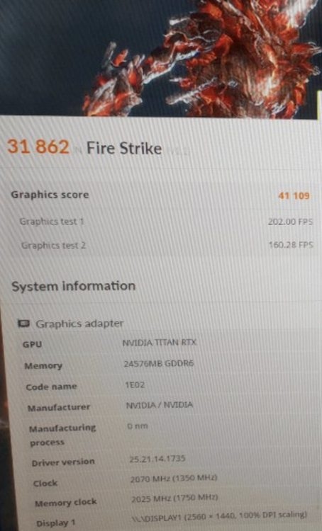 Разогнанная NVIDIA Titan RTX смогла набрать более 41 000 баллов в 3DMark Fire Strike