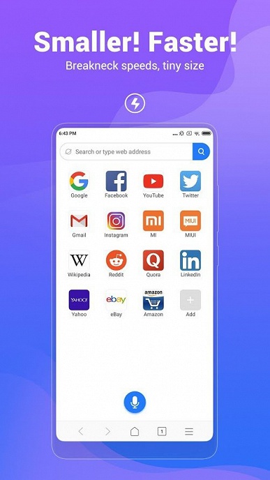Xiaomi выпустила лёгкий браузер с функцией экономии трафика для всех желающих