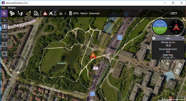 Вход в Aeronet: запуск автономного квадрокоптера в виртуальной среде - 5 QGroundControl