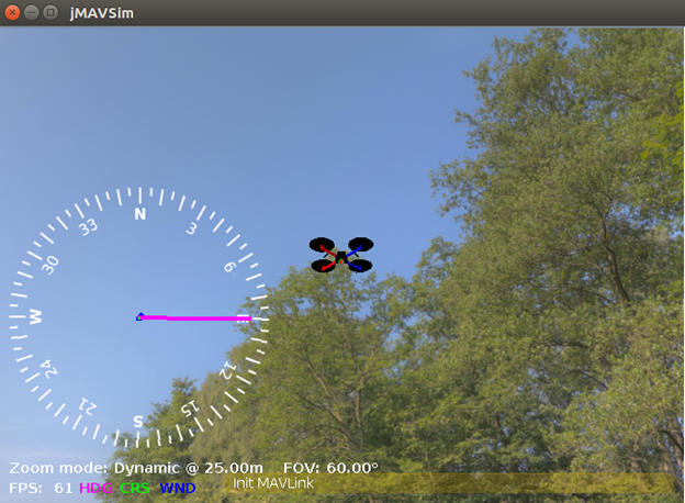 Вход в Aeronet: запуск автономного квадрокоптера в виртуальной среде - 8 Flying jMAVSim