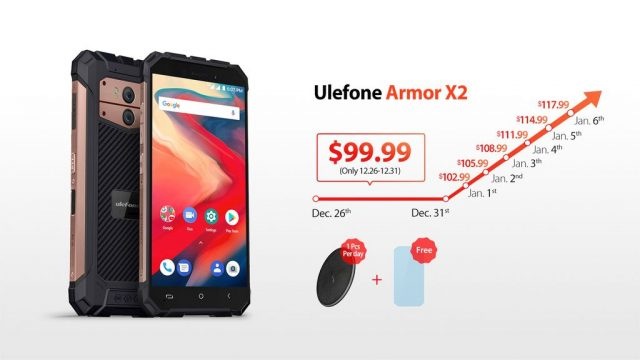 100-долларовый неубиваемый смартфон Ulefone Armor X2 получил модуль NFC и аккумулятор емкостью 5000 мА•ч