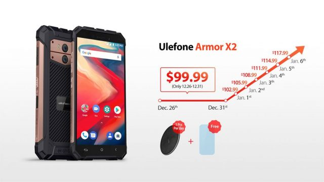 100-долларовый неубиваемый смартфон Ulefone Armor X2 получил модуль NFC и аккумулятор емкостью 5000 мА&bull;ч
