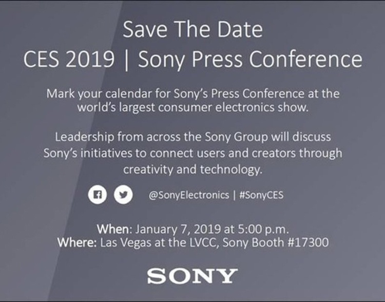 CES 2019: Sony представит новые смартфоны 7 января CES 2019: Sony представит новые смартфоны 7 января