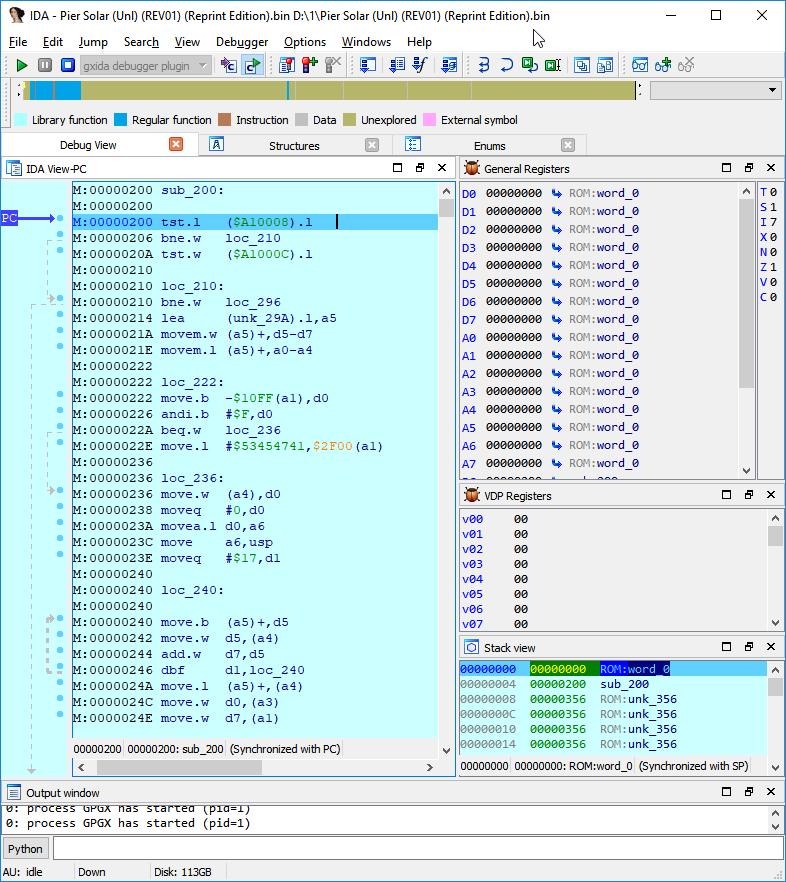 Модернизация IDA Pro. Отладчик для Sega Mega Drive (часть 1) - 5 Модернизация IDA Pro. Отладчик для Sega Mega Drive (часть 1) - 5