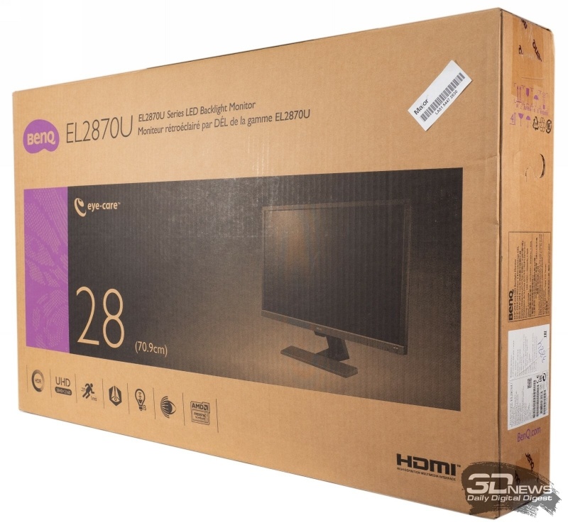 Новая статья: Обзор 4K-монитора BenQ EL2870U: доступный UHD