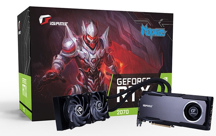 Ускоритель Colorful iGame GeForce RTX 2070 Neptune OC получил жидкостное охлаждение