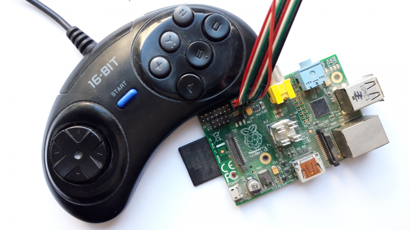 Геймпад от Sega Mega Drive и Raspberry Pi Часть 1 (подготовительная и трёхкнопочная) - 1