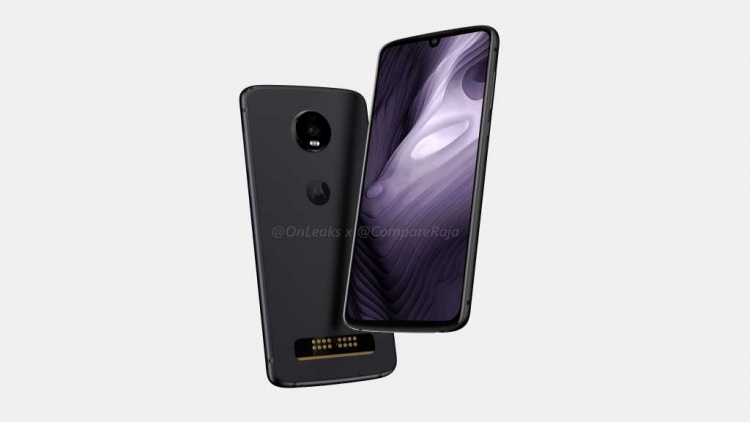 Moto Z4 Play получит каплевидный вырез и контакты для Moto Mod