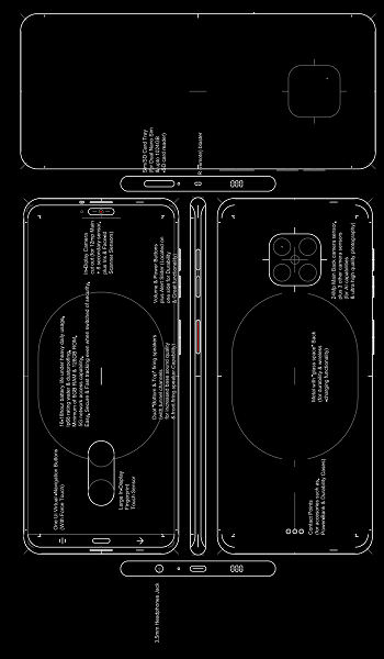 Схематическое изображение и подписи к нему говорят о том, что Huawei превратит смартфон Mate 30 Pro в флагман мечты