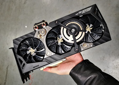 Colorful RTX 2080 Ti Kudan: видеокарта с оформлением под стимпанк, тремя разъёмами питания и просто гигантскими размерами