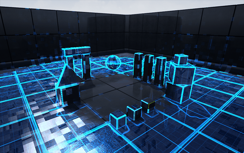 Unreal Engine4 — PostProcess эффект сканирования - 1 Unreal Engine4 — PostProcess эффект сканирования - 1