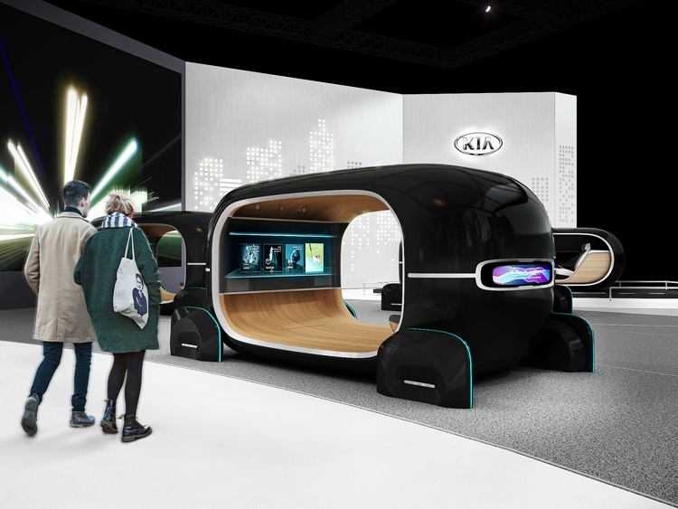 CES 2019: KIA R.E.A.D., или Интерактивное пространство в салоне робомобиля