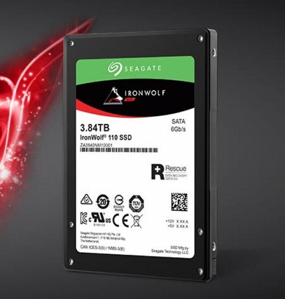 Seagate называет IronWolf 110 первым твердотельным накопителем, созданным специально для NAS