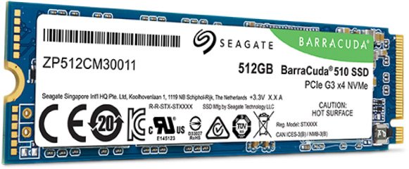 Твердотельные накопители Seagate FireCuda 510 и BarraCuda 510 типоразмера M.2 поддерживают протокол NVMe 1.3 - 2 Твердотельные накопители Seagate FireCuda 510 и BarraCuda 510 типоразмера M.2 поддерживают протокол NVMe 1.3