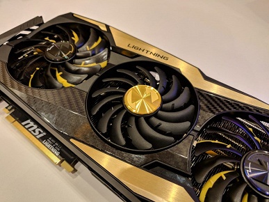 Огромная видеокарта MSI GeForce RTX 2080 Ti Lightning впервые засветилась на &laquo;живых&raquo; фотографиях