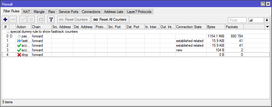 Пара слов про FastPath и FastTrack в MikroTik - 11