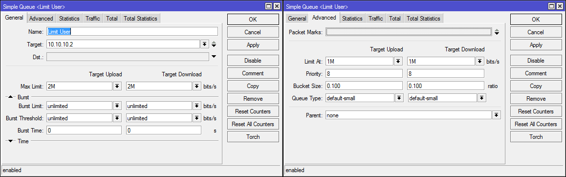 Гайд по Simple Queues в Mikrotik - 13