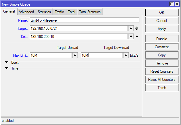 Гайд по Simple Queues в Mikrotik - 15