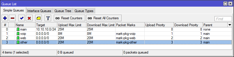 Гайд по Simple Queues в Mikrotik - 25