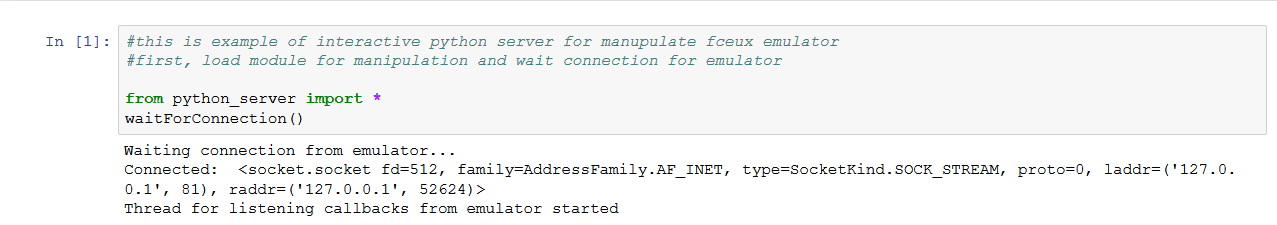 Удалённое управление эмулятором Fceux с помощью Python - 3
