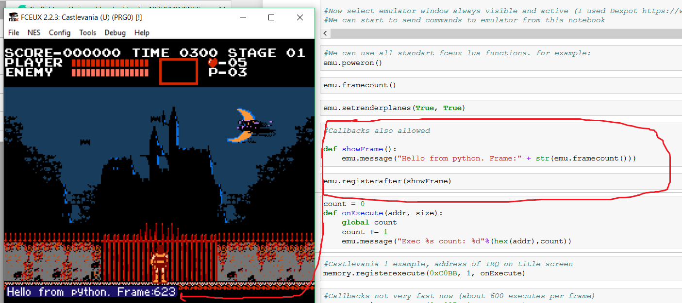 Удалённое управление эмулятором Fceux с помощью Python - 5