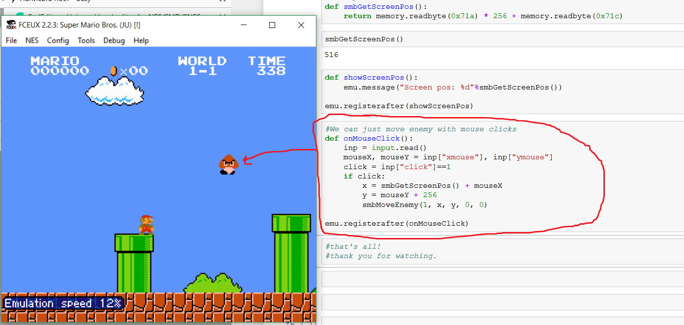 Удалённое управление эмулятором Fceux с помощью Python - 6