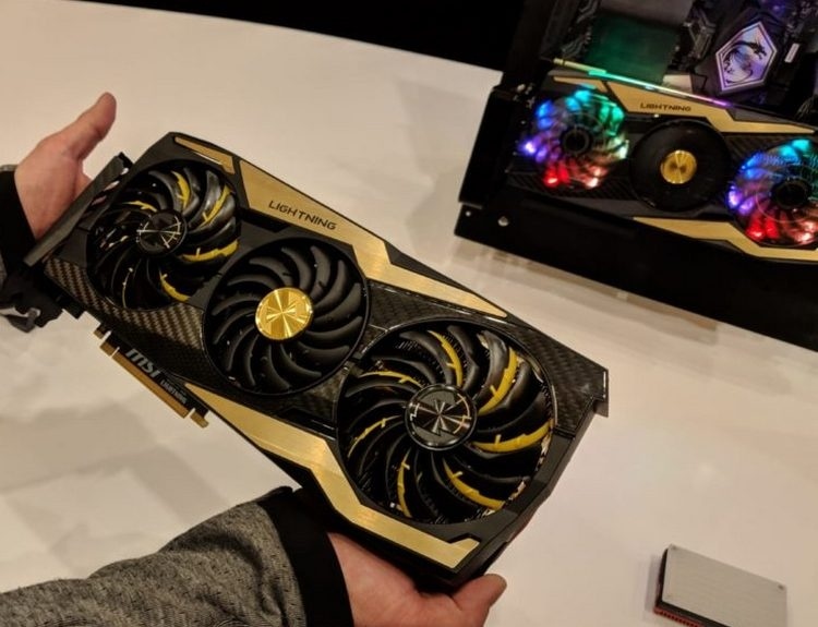 Видеокарта MSI GeForce RTX 2080 Ti Lightning Z показалась на «живых» фото