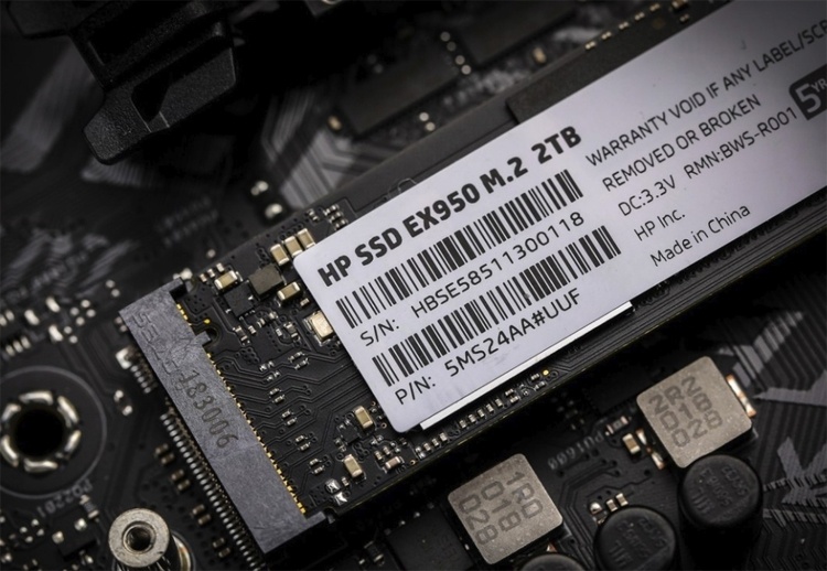 CES 2019: Твердотельные накопители HP EX950 формата М.2 вмещают 2 Тбайт данных