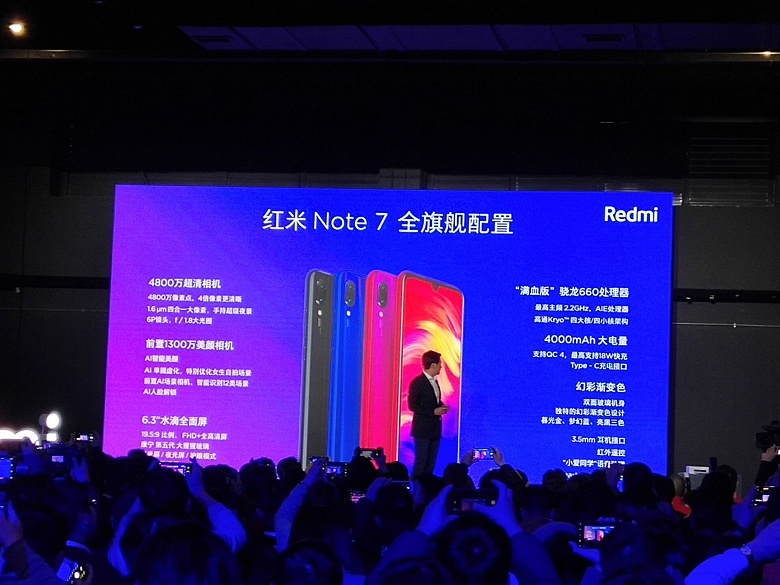 Представлен Redmi Note 7 – первый смартфон самостоятельного бренда Redmi и первая модель Xiaomi с 48-мегапиксельной камерой