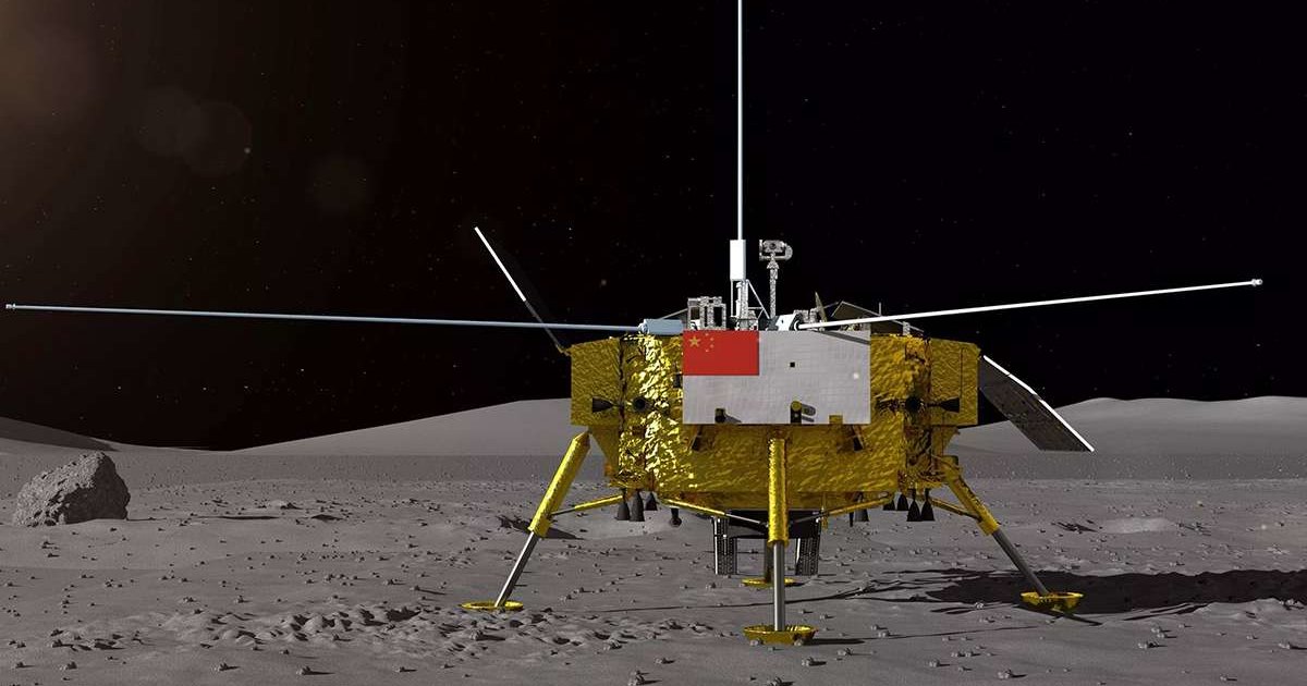 Видео посадки «Юйту-2» на обратную сторону Луны