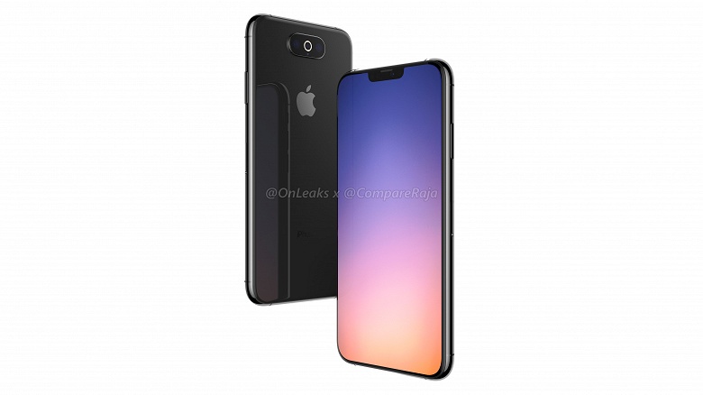 Новые рендеры Apple iPhone XI: вырез вверху экрана сохранен, тройная основная камера ориентирована как в Galaxy S10 – горизонтально