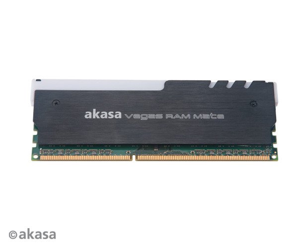 Радиатор Akasa Vegas RAM Mate для модулей памяти украшен светодиодной подсветкой