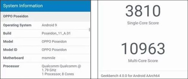 Замечен смартфон топового уровня OPPO Poseidon с чипом Snapdragon 855