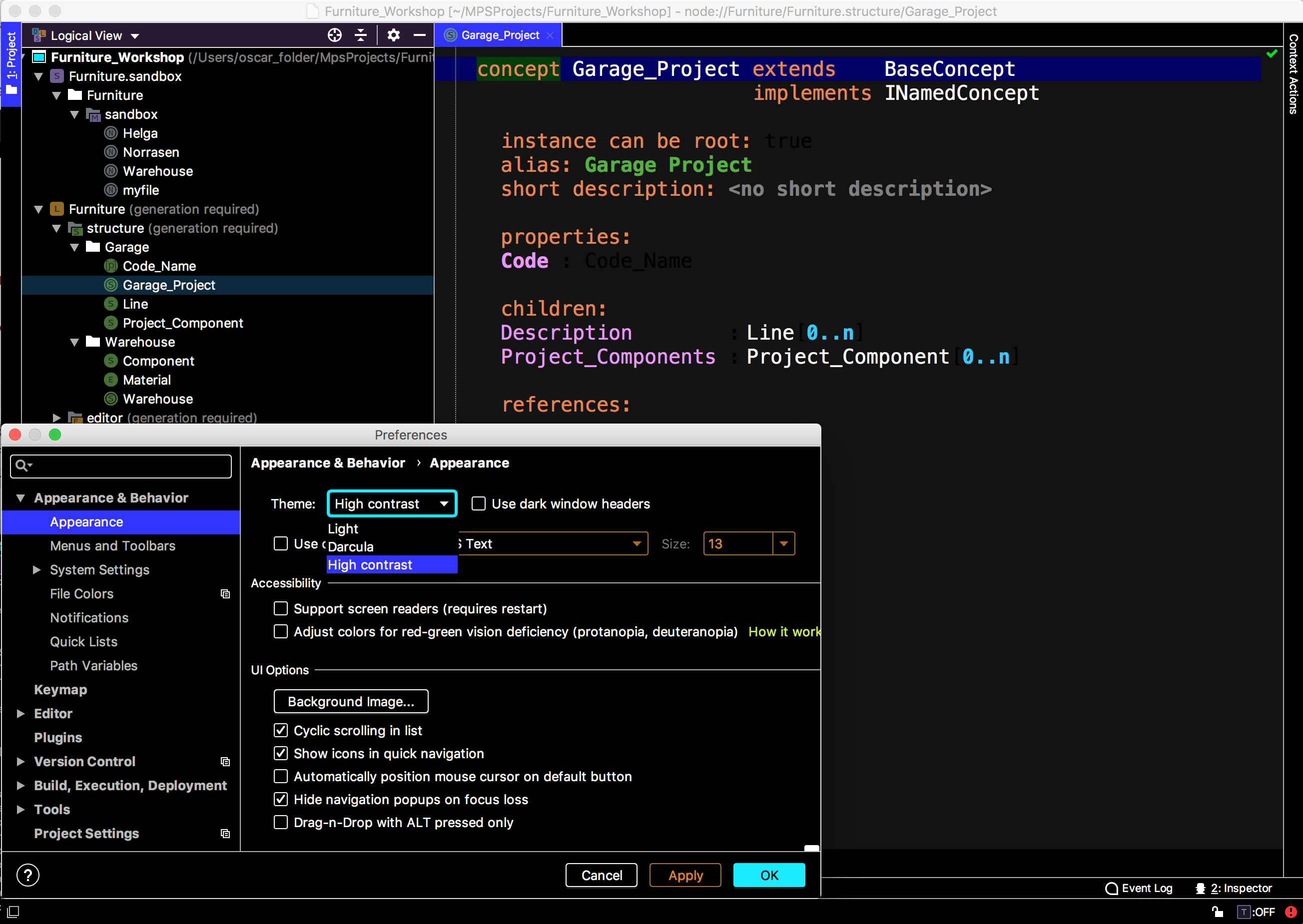 MPS 2018.3: планы генерации, улучшения в языке сборки и упаковки и в языке редактора, обновленный интерфейс - 8 image
